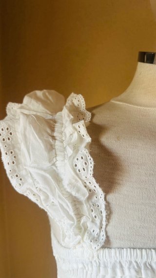 Vestido Hoss Intropia blanco talla L