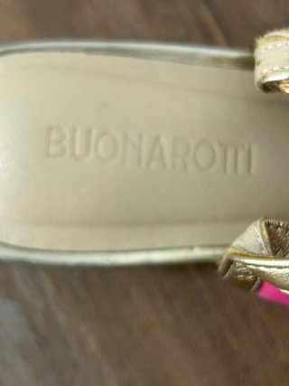 Sandalias Buonarotti Talla 39 Multicolor Doradas