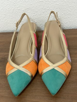 Sandalias Buonarotti Talla 39 Multicolor Doradas