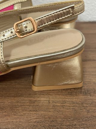 Sandalias Buonarotti Talla 39 Multicolor Doradas