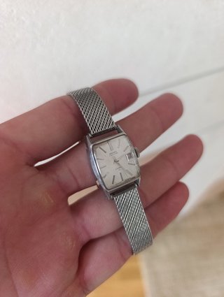 Reloj Seiko Automático Plata y Blanco