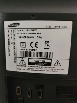 Samsung LED negre de 32 polzades (81 cm)