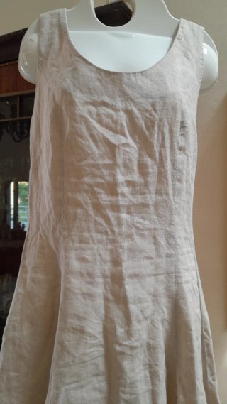 Vestitino in lino beige taglia unica