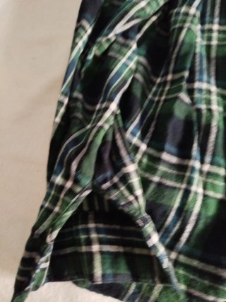 Camisa de cuadros verde Primark Talla M