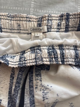 Bañador Calvin Klein Blanco y Azul