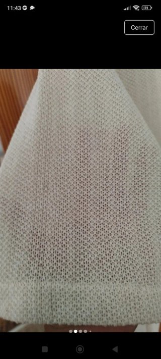 Blusa calada PULL&BEAR beige talla M