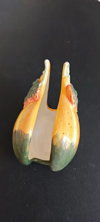 Portatovaglioli zucca ceramica vintage
