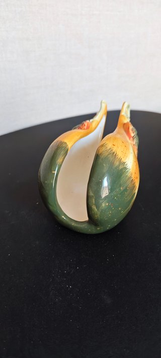 Portatovaglioli zucca ceramica vintage