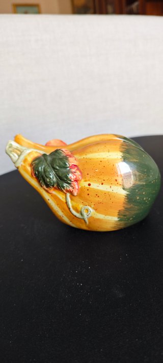 Portatovaglioli zucca ceramica vintage