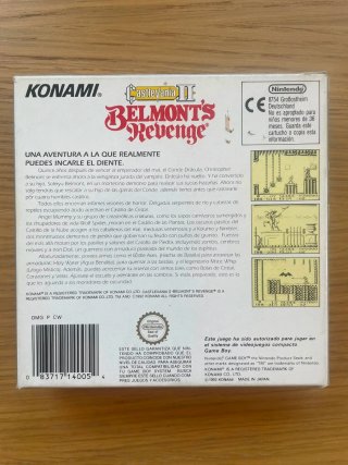 Caja Juego Game Boy Castlevania II