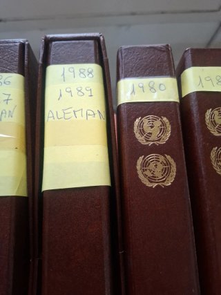 Collezione completa di francobolli UNICEF 1980-1989