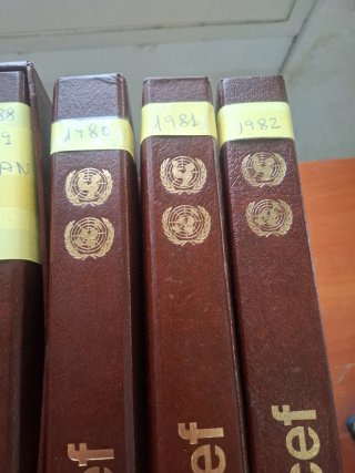 Collezione completa di francobolli UNICEF 1980-1989