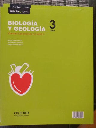 Libros de Biología de tercero de la ESO.