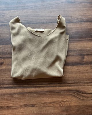 Camisa fresca talla única beige