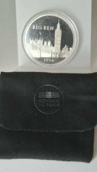 Moneda Plata 100 Francos Francia 15 ECU