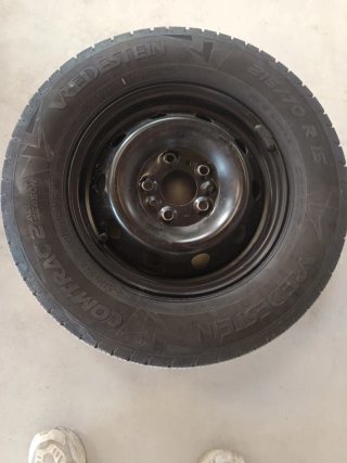 Llanta Acero Fiat Ducato 15,con neumáticos usados