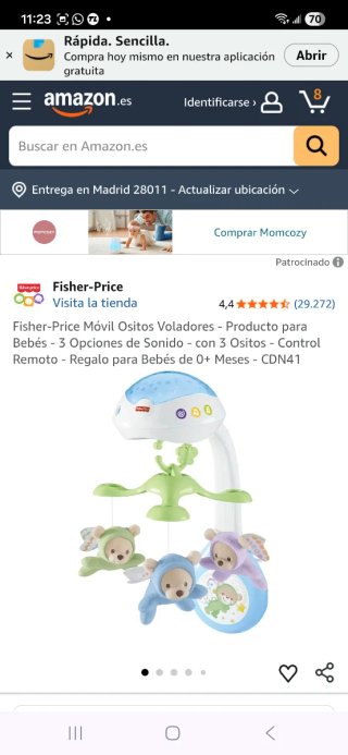 Móvil Ositos Voladores Fisher-Price 3 en 1