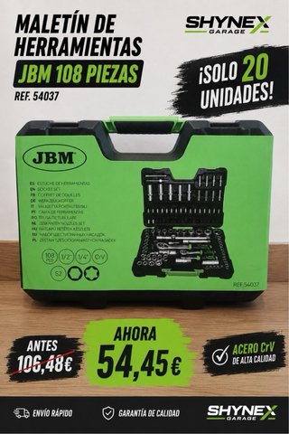 Maletín Herramientas JBM 108 Piezas