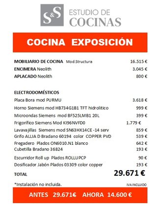 MUEBLES DE COCINA. NUEVOS