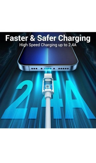 3Pack Cables Cargador iPhone Lightning USB