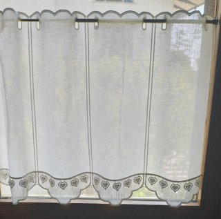 Tendina a vetro macramè altezza 45 cm