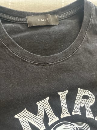 Camiseta Amiri Records Negra Talla M