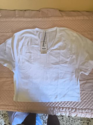 Camiseta Zara Blanca Talla L