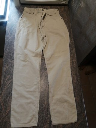 Pantalón Pana Lee Vintage Talla 34-31 Beige