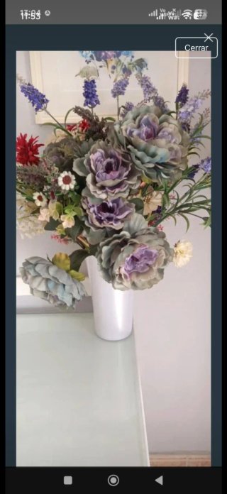 Jarrón con flores