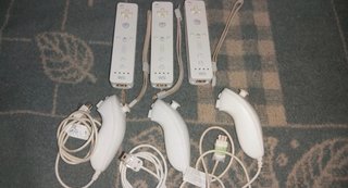 Lote 3 mandos Wii +  3 Nunchuk Originales