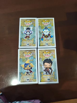 Funko Pop! Brook, Franky, Luffy, Sniper King