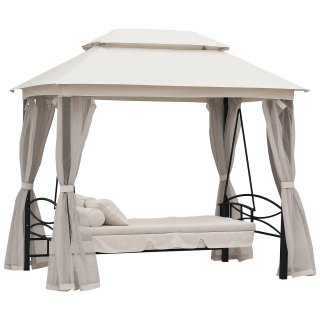 Dondolo 3 Posti e Lettino Singolo 256x172x248cm