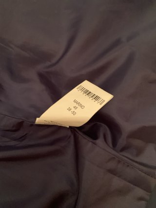 Gabardina Pilar Prieto azul marino Talla 46