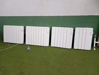 4 Radiadores Eléctricos Blancos