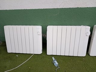 4 Radiadores Eléctricos Blancos