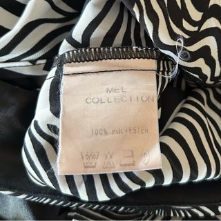 Vestido Mel Collection Talla 42 Blanco/Negro
