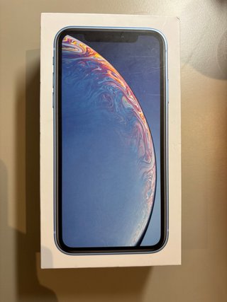 iPhone XR Apple azul con caja
