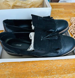 Scarpe Graceland Brogue con nappine nere