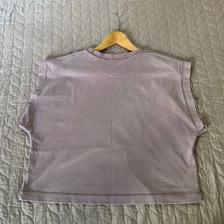 Camiseta Zara cropped morada Talla M