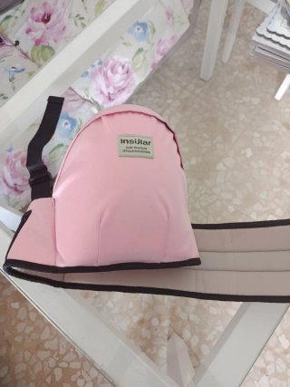 Asiento portabebés rosa INSULAR