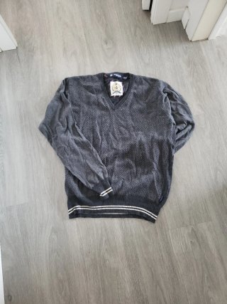Jersey Gris V-Neck Talla XL