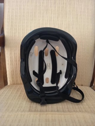Casco bici niña rosa lunares