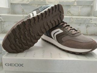 Zapatillas Geox Marrón y Blanco
