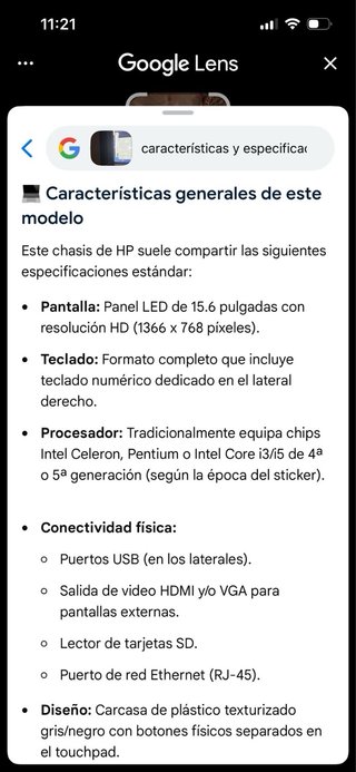 Portátil HP Negro