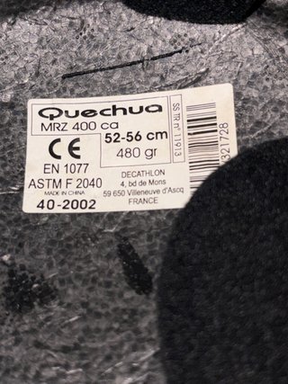 Casco de esquí Quechua rojo
