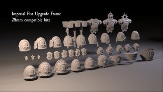Pack bits Wargamesprint Defenders 32mm