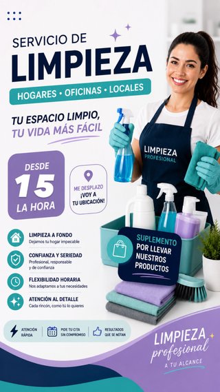 ¿Necesitas ayuda con la limpieza?
