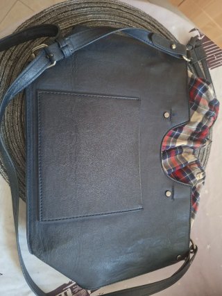 Bolso Pepe Jeans auténtico cuadros con marcas de u