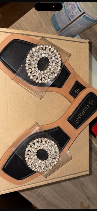 Sandalias Tulipano Talla 37 con Pedrería