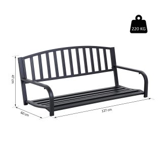 Dondolo Sospeso Giardino con 2 Posti 127x60x47 Cm
